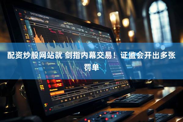 配资炒股网站就 剑指内幕交易！证监会开出多张罚单