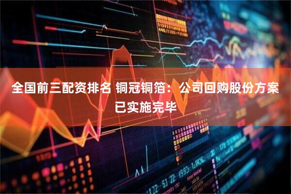 全国前三配资排名 铜冠铜箔：公司回购股份方案已实施完毕